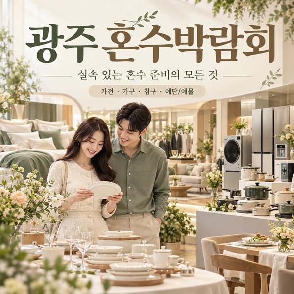 광주 혼수박람회 안내 포스터